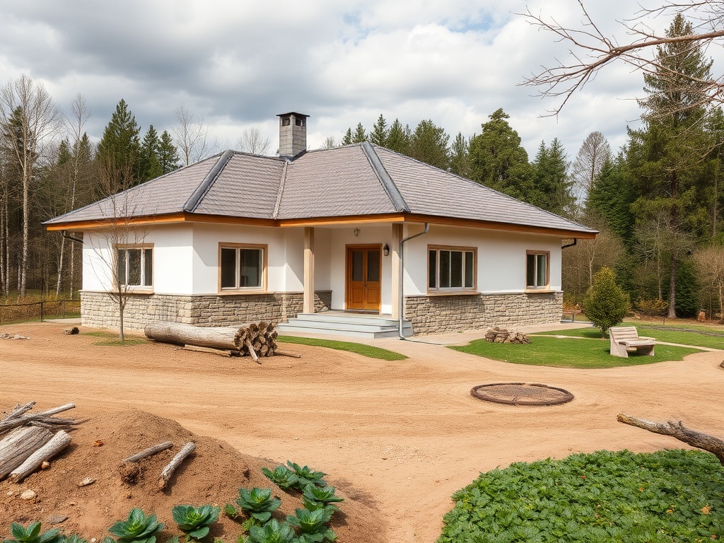 GoodДом | Пристройка гаража к уже существующему загородному дому