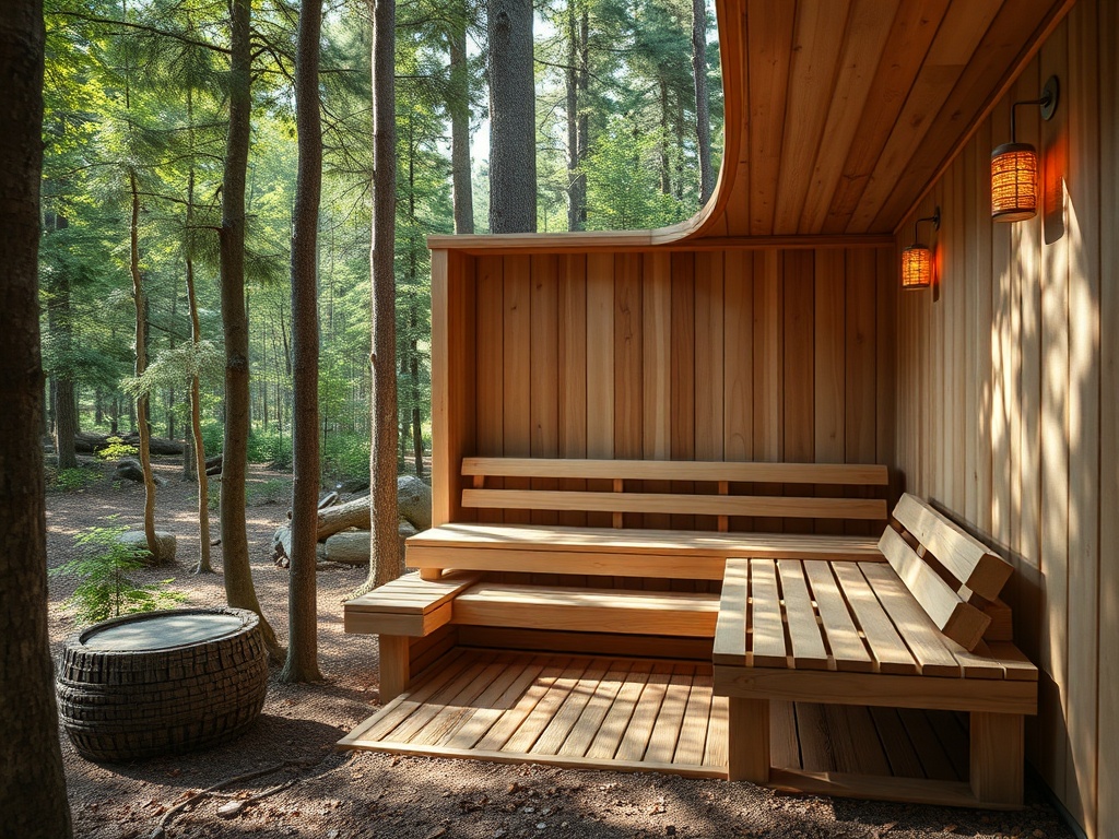 GoodДом | Строительство сауны в отдельно стоящем домике в лесу